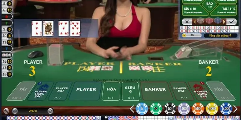 Quy trình tham gia cược Baccarat tại nhà cái 11uu 